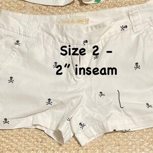 J. Crew White Bermuda Shorts with Classic Fit